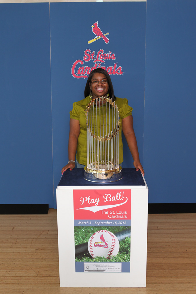 445 ©NELSON CHENAULT CLINTON CENTER presents ST LOUIS CARDINALS WORLD CHAMPIONSHIP TROPHY 070412
