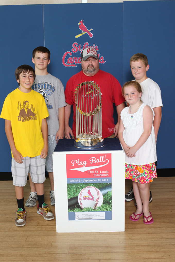 595 ©NELSON CHENAULT CLINTON CENTER presents ST LOUIS CARDINALS WORLD CHAMPIONSHIP TROPHY 070412