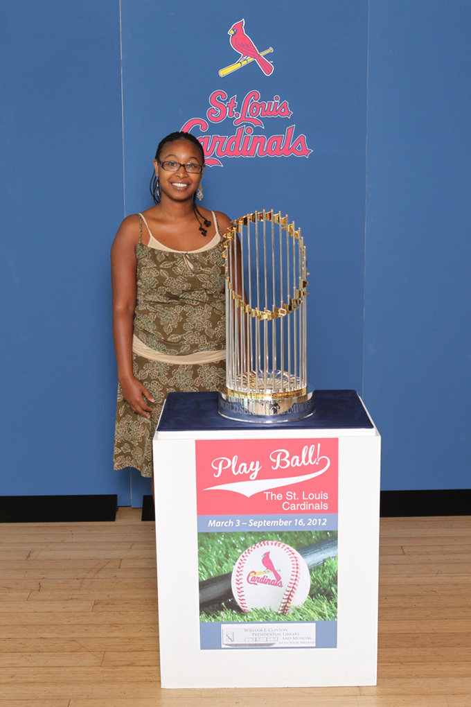 232 ©NELSON CHENAULT CLINTON CENTER presents ST LOUIS CARDINALS WORLD CHAMPIONSHIP TROPHY 070412