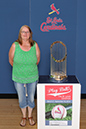 010 ©NELSON CHENAULT CLINTON LIBRARY presents ST LOUIS CARDINALS WORLD CHAMPIONSHIP TROPHY 070412