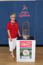 022 ©NELSON CHENAULT CLINTON LIBRARY presents ST LOUIS CARDINALS WORLD CHAMPIONSHIP TROPHY 070412