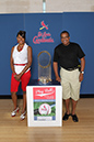 034 ©NELSON CHENAULT CLINTON LIBRARY presents ST LOUIS CARDINALS WORLD CHAMPIONSHIP TROPHY 070412