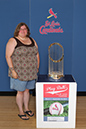 009 ©NELSON CHENAULT CLINTON LIBRARY presents ST LOUIS CARDINALS WORLD CHAMPIONSHIP TROPHY 070412