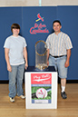 036 ©NELSON CHENAULT CLINTON LIBRARY presents ST LOUIS CARDINALS WORLD CHAMPIONSHIP TROPHY 070412