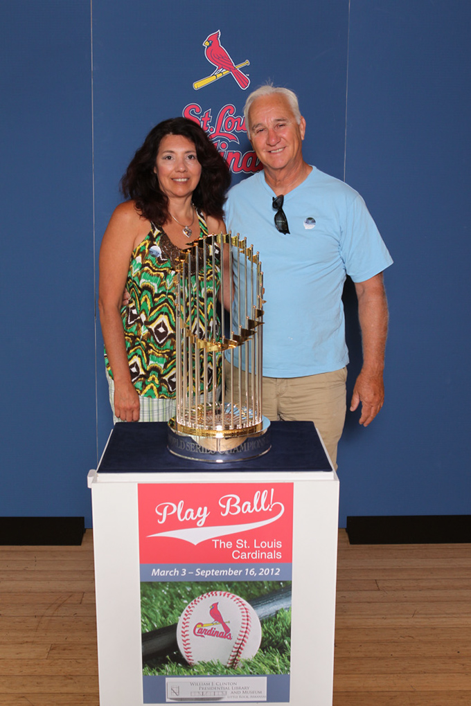 067 ©NELSON CHENAULT CLINTON CENTER presents ST LOUIS CARDINALS WORLD CHAMPIONSHIP TROPHY 070712