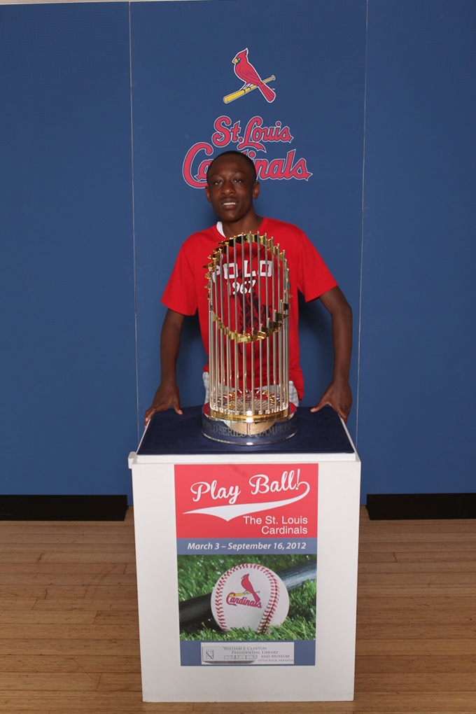 048 ©NELSON CHENAULT CLINTON CENTER presents ST LOUIS CARDINALS WORLD CHAMPIONSHIP TROPHY 070712