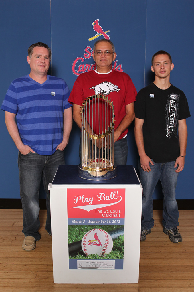 144 ©NELSON CHENAULT CLINTON CENTER presents ST LOUIS CARDINALS WORLD CHAMPIONSHIP TROPHY 070712