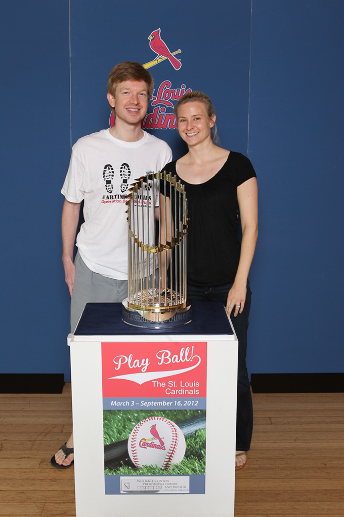 050 ©NELSON CHENAULT CLINTON CENTER presents ST LOUIS CARDINALS WORLD CHAMPIONSHIP TROPHY 070712