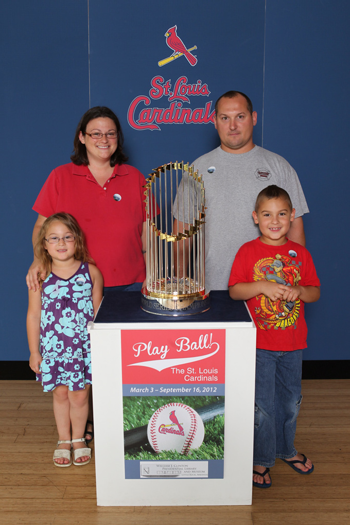53 ©NELSON CHENAULT CLINTON LIBRARY presents ST LOUIS CARDINALS WORLD CHAMPIONSHIP TROPHY 070812