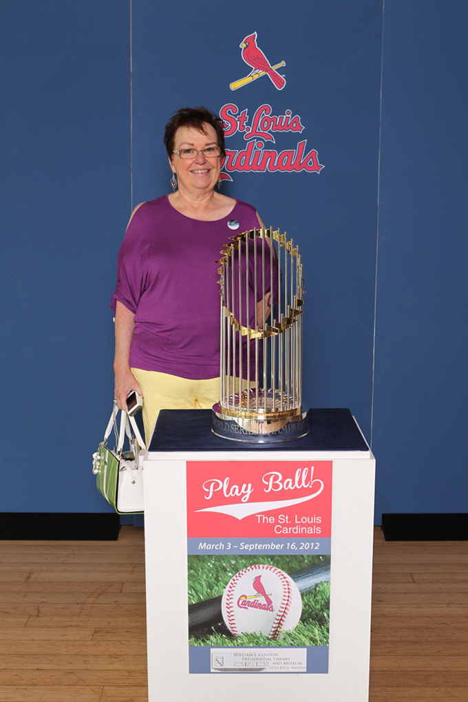 47 ©NELSON CHENAULT CLINTON LIBRARY presents ST LOUIS CARDINALS WORLD CHAMPIONSHIP TROPHY 070812