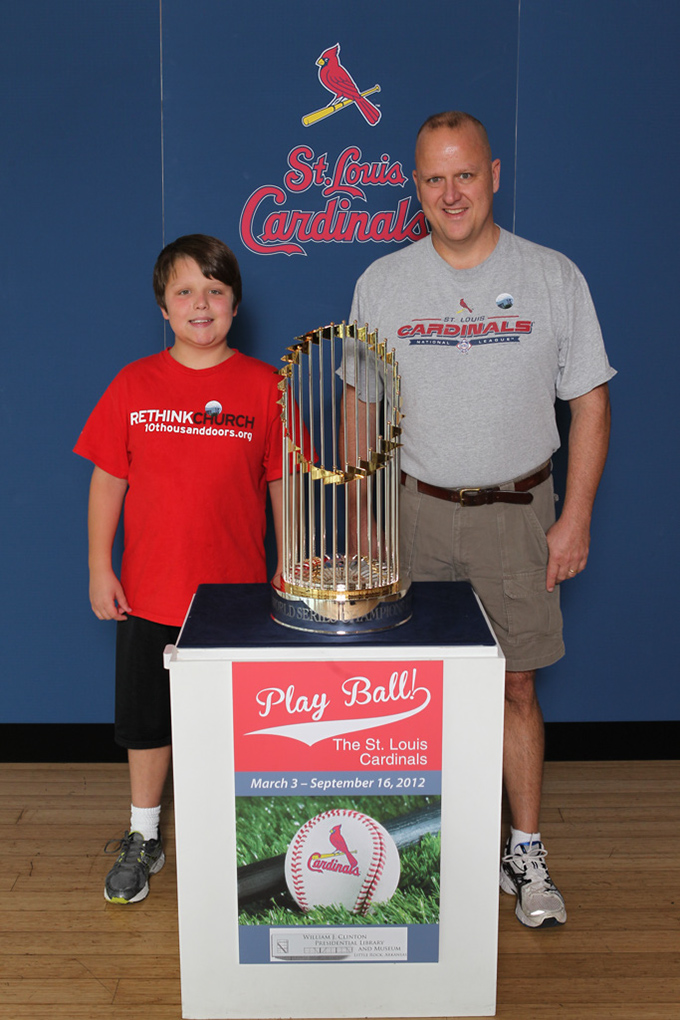 22 ©NELSON CHENAULT CLINTON LIBRARY presents ST LOUIS CARDINALS WORLD CHAMPIONSHIP TROPHY 070812