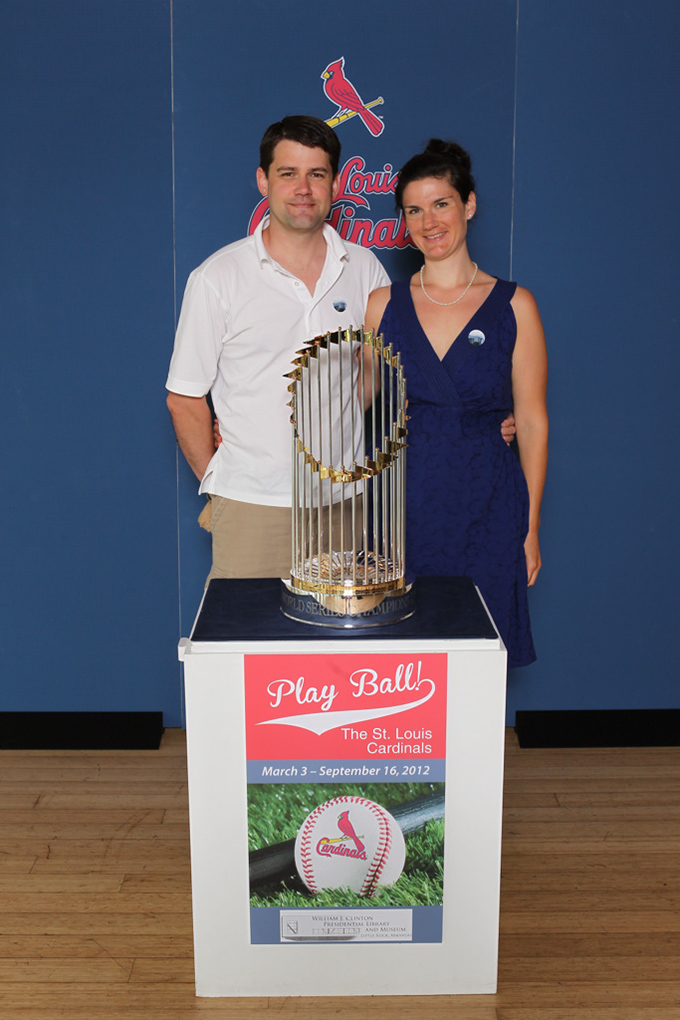 17 ©NELSON CHENAULT CLINTON LIBRARY presents ST LOUIS CARDINALS WORLD CHAMPIONSHIP TROPHY 070812