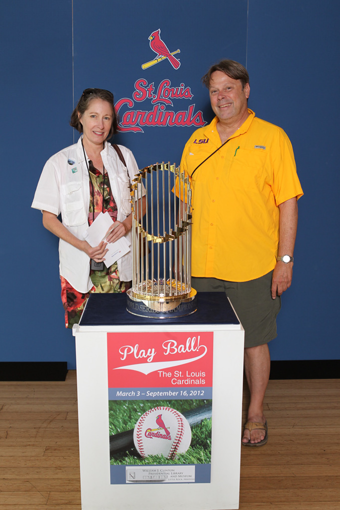 31 ©NELSON CHENAULT CLINTON LIBRARY presents ST LOUIS CARDINALS WORLD CHAMPIONSHIP TROPHY 070812