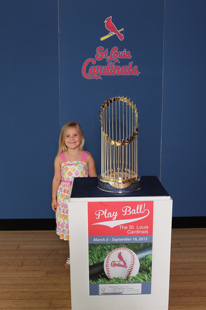 33 ©NELSON CHENAULT CLINTON LIBRARY presents ST LOUIS CARDINALS WORLD CHAMPIONSHIP TROPHY 070812