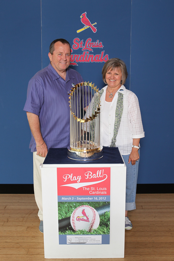 30 ©NELSON CHENAULT CLINTON LIBRARY presents ST LOUIS CARDINALS WORLD CHAMPIONSHIP TROPHY 070812
