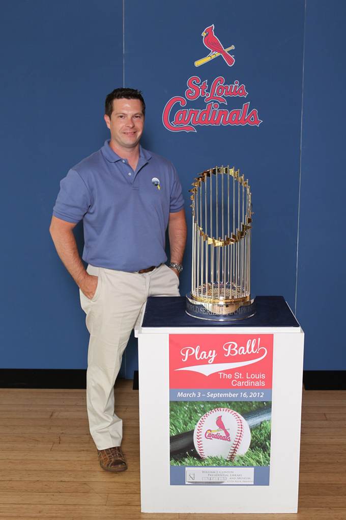 39 ©NELSON CHENAULT CLINTON LIBRARY presents ST LOUIS CARDINALS WORLD CHAMPIONSHIP TROPHY 070812