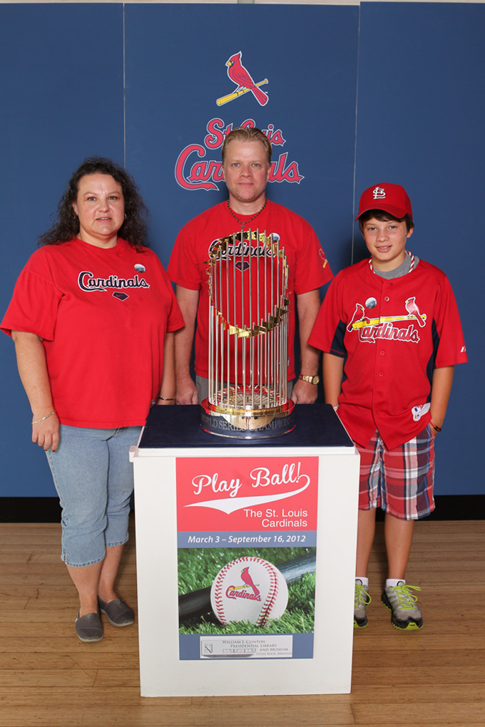 29 ©NELSON CHENAULT CLINTON LIBRARY presents ST LOUIS CARDINALS WORLD CHAMPIONSHIP TROPHY 070812