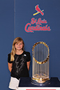 51 ©NELSON CHENAULT CLINTON LIBRARY presents ST LOUIS CARDINALS WORLD CHAMPIONSHIP TROPHY 070812